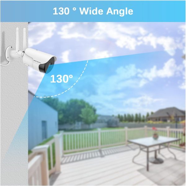 【2-Way Audio & Dual Antenna Enhanced】 90ft Night Vision Outdoor Wireless Security Camera System, Wireless Surveillance Camera System, WiFi Video Surveillance, Home Security Cameras - Image 4