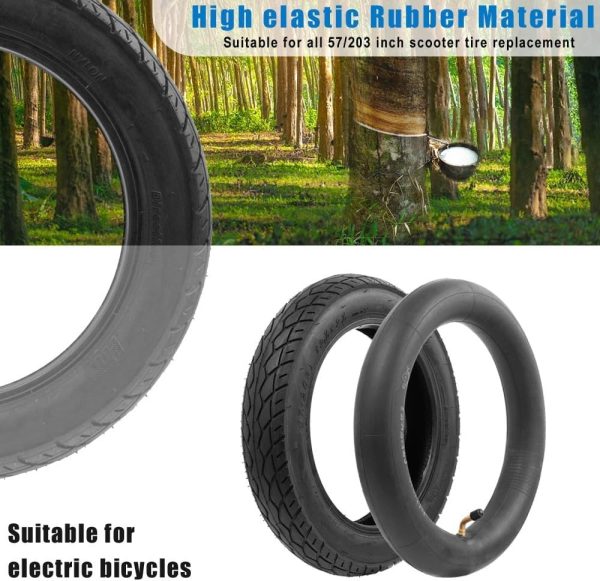 Electric Scooter Parts （57-203） 12 1/2 X 2 1/4 Compatible with Bike Stroller Urban Many Gas Electric Scooter Tire Set 12 Inch Tube Tire 12 1/2X2 1/4(Outer tire) - Image 5