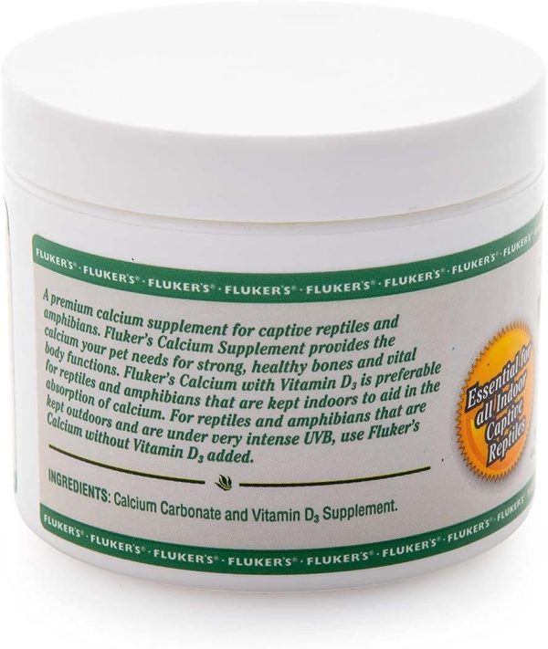 Fluker's Calcium Reptile Supplement with added Vitamin D3, 4 oz. - Image 2