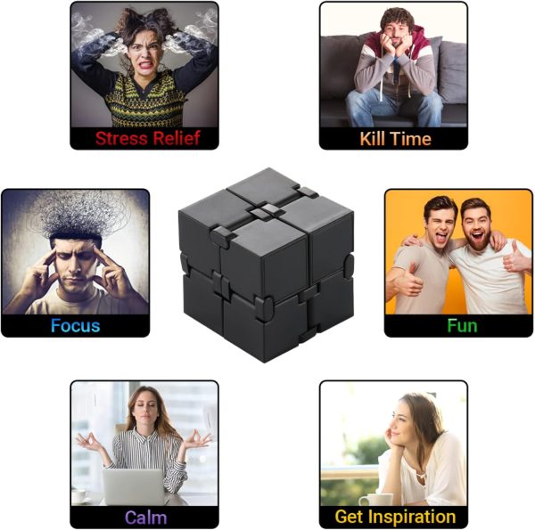 Infinity Cube Sensory Fidget Toy, EDC Fidgeting Game for Kids and Adults, Cool Mini Gadget Best for Stress and Anxiety Relief and Kill Time, Unique Idea That is Light on The Fingers and Hands - Image 7