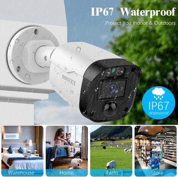 (Full HD 5MP Definition) Wired Security Camera System Outdoor Home Video Surveillance Cameras CCTV Camera Security System Outside Surveillance Video Equipment Indoor - Image 4