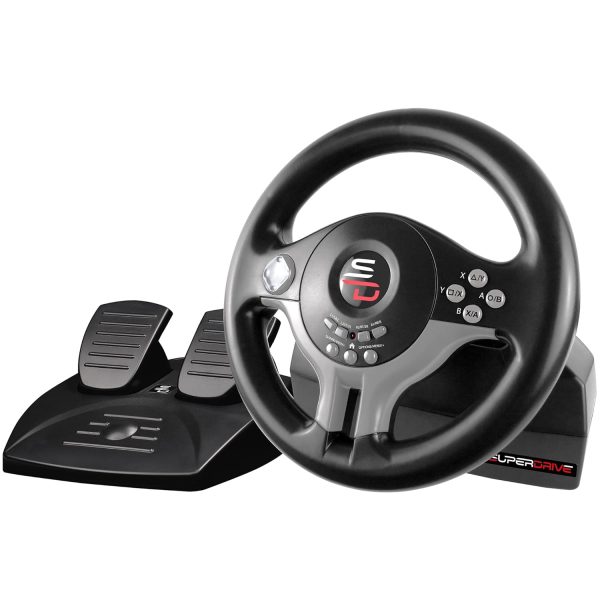 SUBSONIC Superdrive - SV250 Racing steering wheel with pedals and gearshift paddles for nintendo Switch - Ps4 - xbox Seie X/S, Xbox One - PC