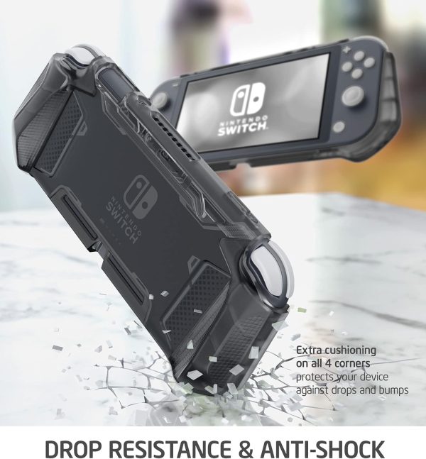 Mumba Grip Case for Nintendo Switch Lite, [Blade Series] TPU Protective Portable Cover Accessories Compatible with Switch Lite Console 2019 Release (FrostBlack) - Image 3