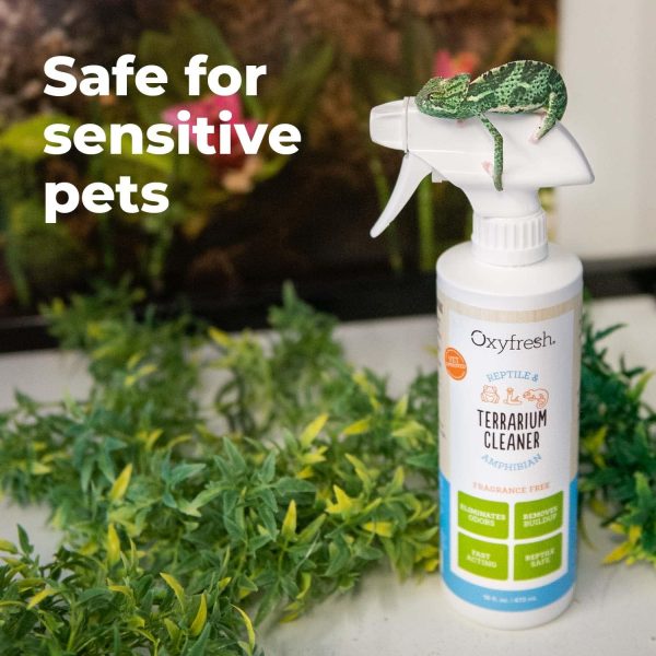 Oxyfresh Premium Terrarium Cleaner – Professional Amphibian & Reptile Terrarium Smell Eliminator – Safe & Quickly Removes Waste & Odors – Streak Free Glass – Bleach Free - Image 6