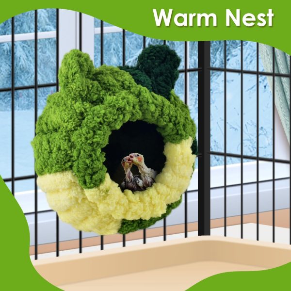 KATUMO Bird Nest, Conure Breeding House Parrotlet Snuggle Hut Lovebird Bed for Conure, Lovebird, Canary, Finch, Coneshape Birds, Hamster, Small Pets - Image 6