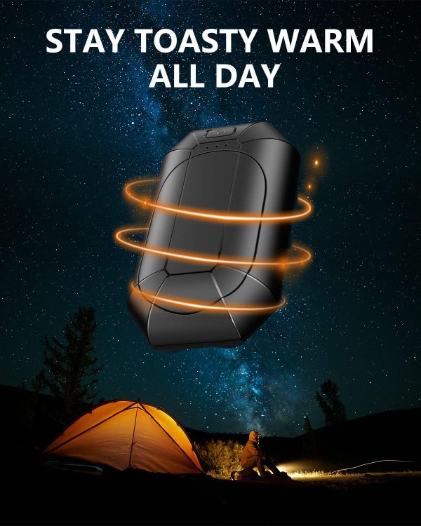 Hand Warmers Rechargeable, Dnaleao 2 Pack 4000mAh Electric Portable Pocket Heater, Heat Therapy Great for Outdoors, Hunting, Golf, Camping, Warm Gifts - Image 7