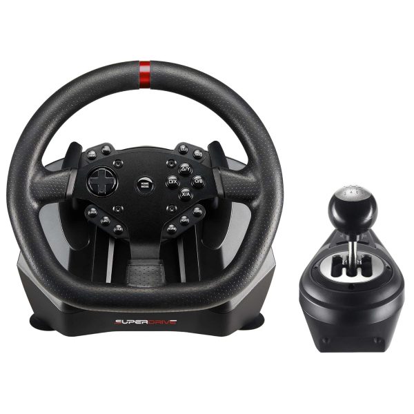 Superdrive - GS950-X 900° steering wheel with manual shifter, 3 pedals and paddle shifters for Xbox Serie X/S, PS4, Xbox One (programmable) - Image 2