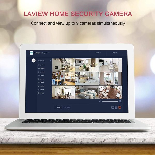 LaView 4MP 2K Cameras for Home Security Indoor,Home Security Camera for Baby/Elder/Pet/Nanny,Baby Cam Starlight Sensor Color Night Vision,US Cloud Service,Works with Alexa - Image 5