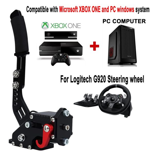 Obokidly Upgrade USB Handbrake Support G920 Compatible With XBOX ONE/XBOX ONE S For Simracing Game Sim Rig With Clamp Also Suitable For PC (Black) - Image 2