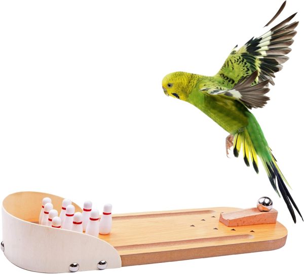 Table Top Mini Bowling Game Set-Tabletop Wooden Board Mini Arcade Desktop Tiny Bowling Shooting Alley Office Desk Stress Relief Gadgets Small Finger Toys Fun Gag Gifts for MenWomen Kids Teens Boys - Image 5