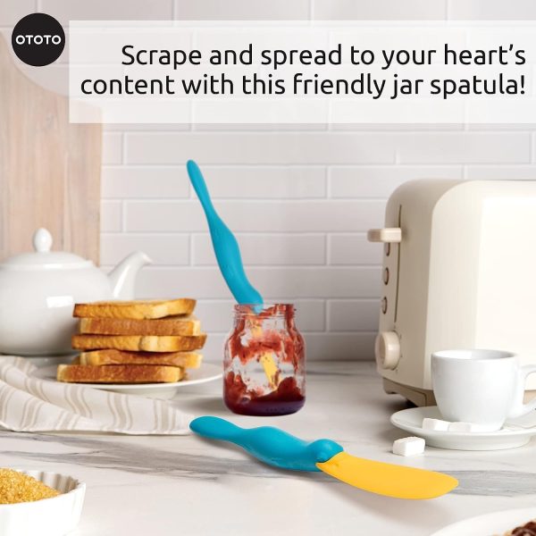 OTOTO Splatypus Jar Spatula for Scooping and Scraping - Unique Fun Cooking Kitchen Gadgets for Foodies - BPA-free & 100% Food Safe - Crepe Spreader - Image 3