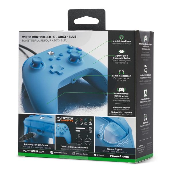 PowerA Wired Controller for Xbox Series X|S - Blue, gamepad, video game/gaming controller, works with Xbox One, Officially Licensed - Image 11