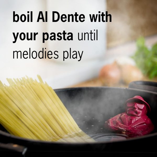 Al Dente - The Singing Floating Pasta Timer: Will Sing Different Tunes when Pasta is Ready at 3, 7, 9, and 11 Minutes, to be Boiled with any Pasta in The Pot, Floats in Cold & Hot Boiling Water - Image 2