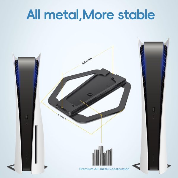 Stand for PS5 Slim ,All-metal Vertical Stand for PS5 Consoles - Image 3