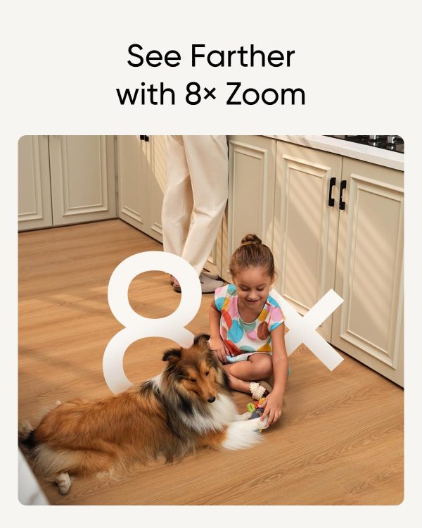 eufy Security Indoor Cam S350, Dual Cameras, 4K UHD Security Camera with 8× Zoom, 360° Camera, Baby Monitor, Pet Camera, Human/Pet Detection, AI Tracking, 2.4G/5G Wi-Fi, Plug in - Image 3