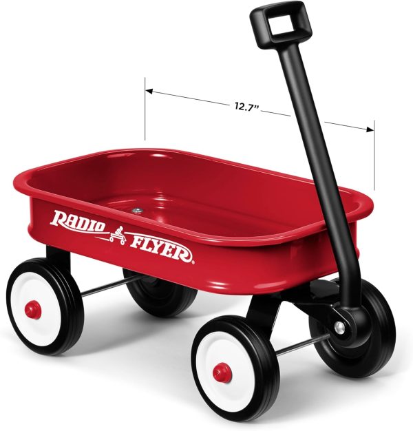 Radio Flyer Kids 12.5 Inch Little Red Toy Wagon, Small Toy Decor Wagon