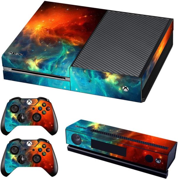 Protective Vinyl Skin Decal Cover for Microsoft Xbox One Cosmic Nebular(Upgraded)