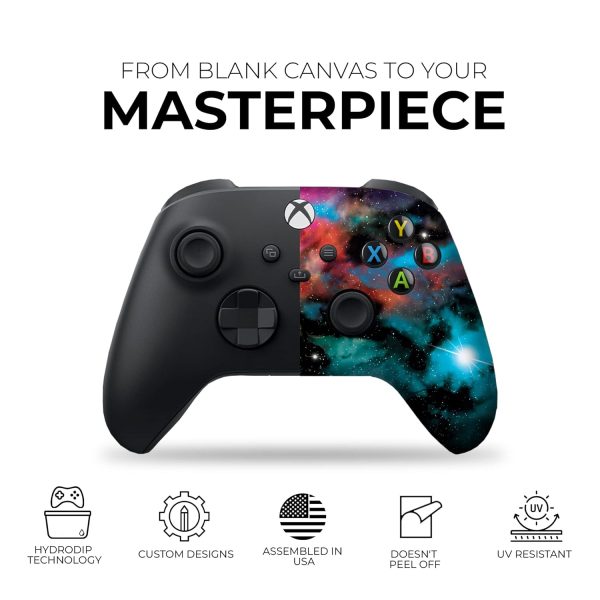 DreamController Galaxy Custom X-box Controller Wireless compatible with X-box One/X-box Series X/S Proudly Customized in USA with Permanent HYDRO-DIP Printing (NOT JUST A SKIN) - Image 6