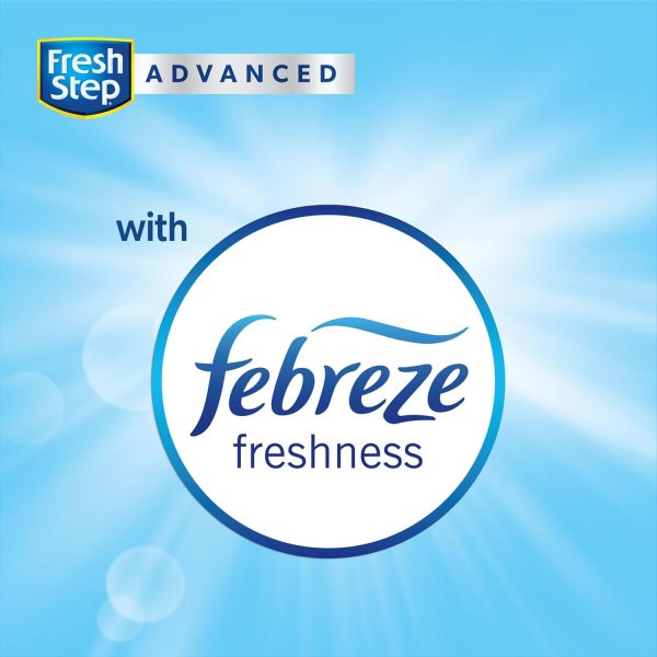 Fresh Step Advanced Clumping Litter With Febreze Freshness With Febreze Gain Scent, Fights Odor on Contact, 37 lbs. (2 x 18.5 lb. Box) - Image 6