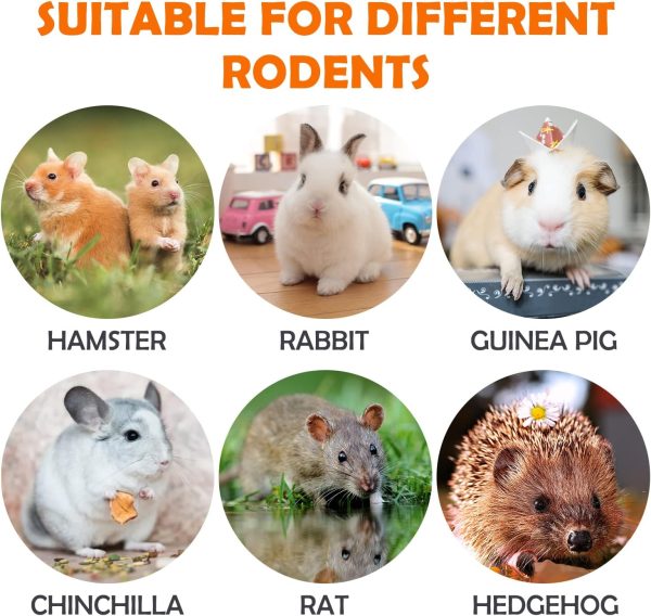 Sofier 32Pcs Timothy Hay Sticks 320g Rabbit Toys Bunny, Guinea Pig Toys Natural Hamster Toys for Teeth Handmade Treats and Chews Chinchilla Rat Gerbil - Image 6