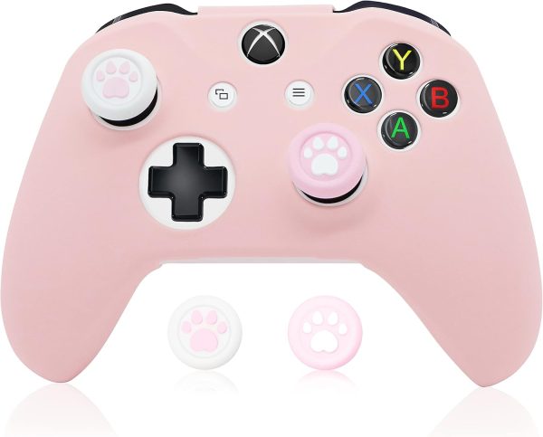 BRHE Xbox Ones Controller Skin Cover,Anti-Slip Silicone Cover Skin Case for Xbox Ones/X Controller with Thumb Grips Caps x 2 - Image 2