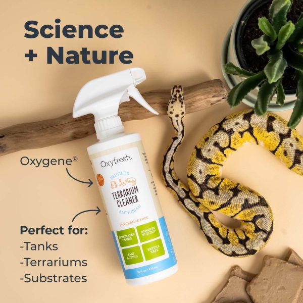 Oxyfresh Premium Terrarium Cleaner – Professional Amphibian & Reptile Terrarium Smell Eliminator – Safe & Quickly Removes Waste & Odors – Streak Free Glass – Bleach Free - Image 4