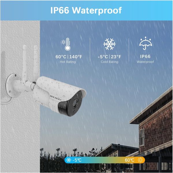 【2-Way Audio & Dual Antenna Enhanced】 90ft Night Vision Outdoor Wireless Security Camera System, Wireless Surveillance Camera System, WiFi Video Surveillance, Home Security Cameras - Image 7