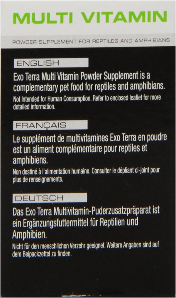 Exo Terra Multi Vitamin Powder Supplement for Reptiles and Amphibians, 1.1 Oz., PT 1860 - Image 2