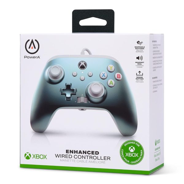 PowerA Enhanced Wired Controller for Xbox Series X|S - Metallic Ice, Gamepad, Wired Video Game Controller, Gaming Controller, Xbox Series X|S, Xbox One - Xbox Series X - Image 9