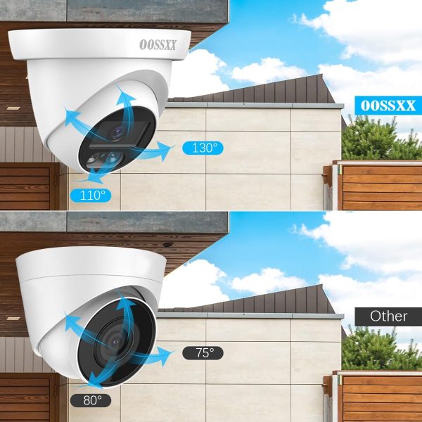 (5.0MP Definition Full HD) Wired Security Camera System Outdoor Dome Kits Home Video Surveillance Cameras CCTV Camera Security System Outside Surveillance Indoor - Image 3