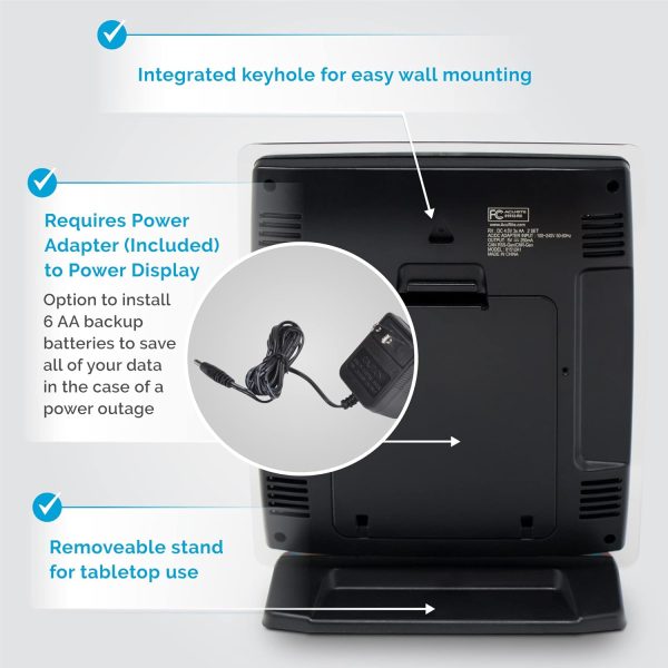 AcuRite Iris (5-in-1) Indoor/Outdoor Wireless Weather Station for Indoor and Outdoor Temperature and Humidity, Wind Speed and Direction, and Rainfall with Digital Display (01512M) - Image 5