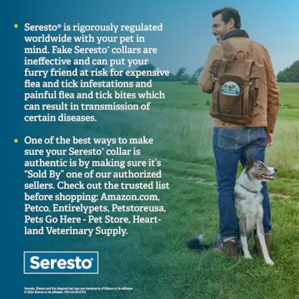 Seresto Small Dog Vet-Recommended Flea & Tick Treatment & Prevention Collar for Dogs Under 18 lbs. | 8 Months Protection - Image 8