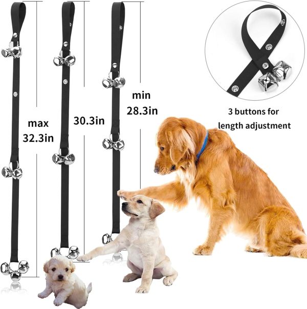 Upgraded Puppy Bells Dog Doorbells for Door Knob/Potty Training/Go Outside-Dog Bells for Puppies Dogs Doggy Doggie Pooch Pet Cat for Dog Lovers-Premium Quality-3 Snaps for Length Adjustment - Image 3