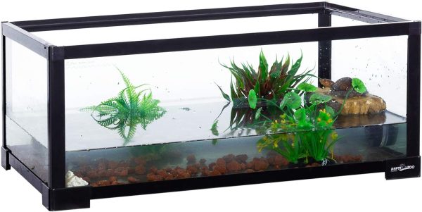 REPTI ZOO Turtle Basking Platform or Reptile Feeding Ledge with Suction Cup, Resin Flat Ramp for Turtle Reptile Chameleon Use - Image 6