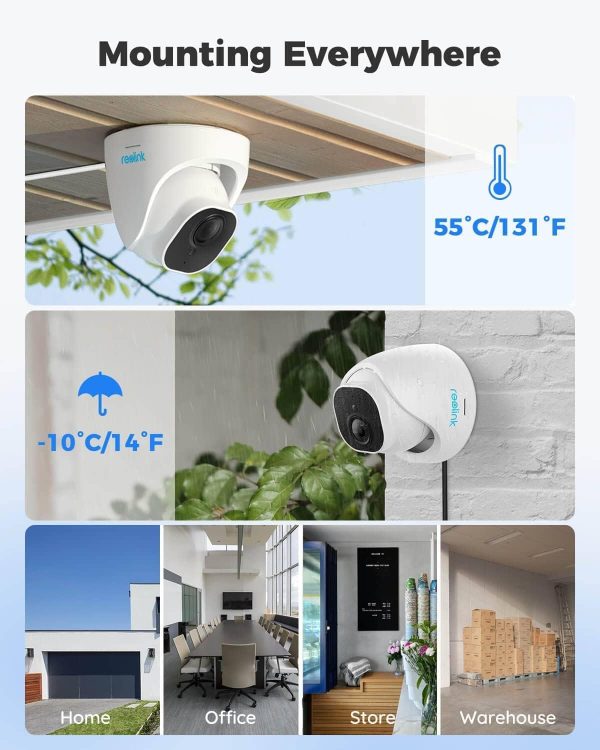 REOLINK Smart 5MP 8CH Home Security Camera System, 4pcs Wired 5MP PoE IP Cameras Outdoor with Person/Pet/Vehicle Detection, 4K 8CH NVR with 2TB HDD for 24-7 Recording, RLK8-520D4-5MP - Image 7