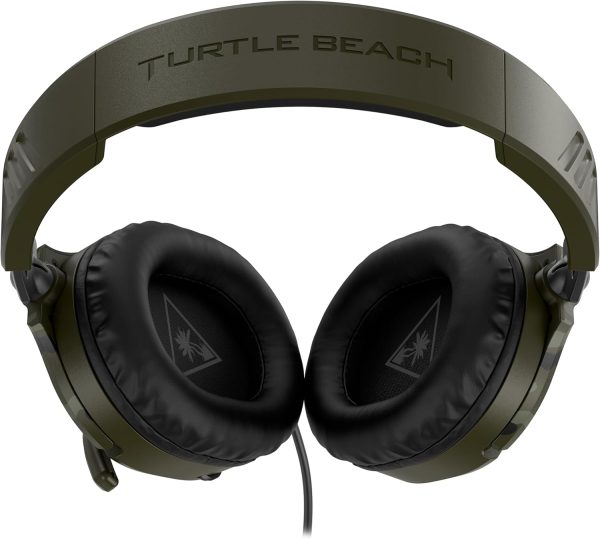 Turtle Beach Recon 70 Multiplatform Gaming Headset - Xbox Series X|S, Xbox One, PS5, PS4, PlayStation, Switch, Mobile, & PC with 3.5mm - Flip-to-Mute Mic, 40mm Speakers – Green Camo - Image 9