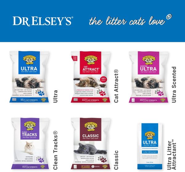 Dr. Elsey's Cat Litter - Premium Unscented Cat Litter w/ Natural Ingredients - Low Dust Superior Odor Control Cat Litter - Hard Clumping Moisture Absorbing Clay Multi Cat Litter (For All Cats - 40lbs) - Image 8