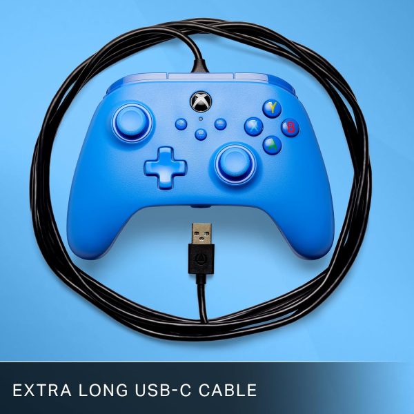 PowerA Wired Controller for Xbox Series X|S - Blue, gamepad, video game/gaming controller, works with Xbox One, Officially Licensed - Image 6