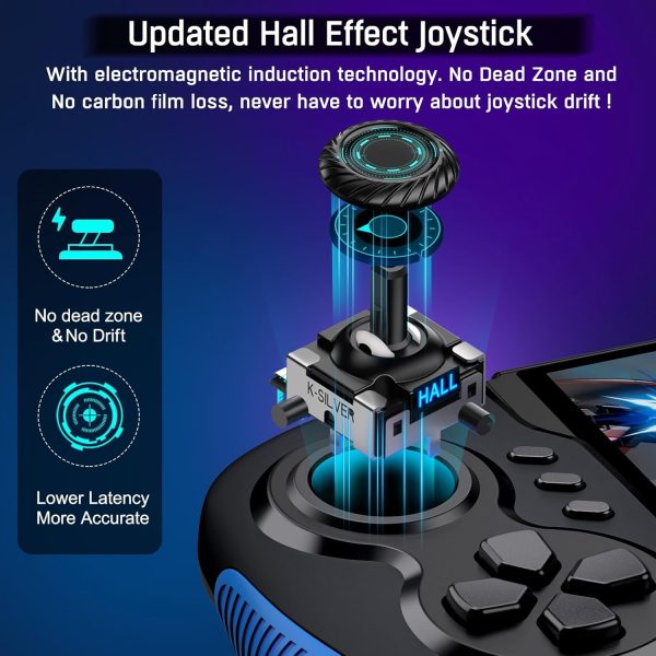 Gammeefy Switch Controller for Switch/OLED, Hall Effect One-Piece Joypad Controller Replacement for Switch Pro Controller, Switch Controllers Remote with Adjustable Turbo and Dual Motor Vibration - Image 2