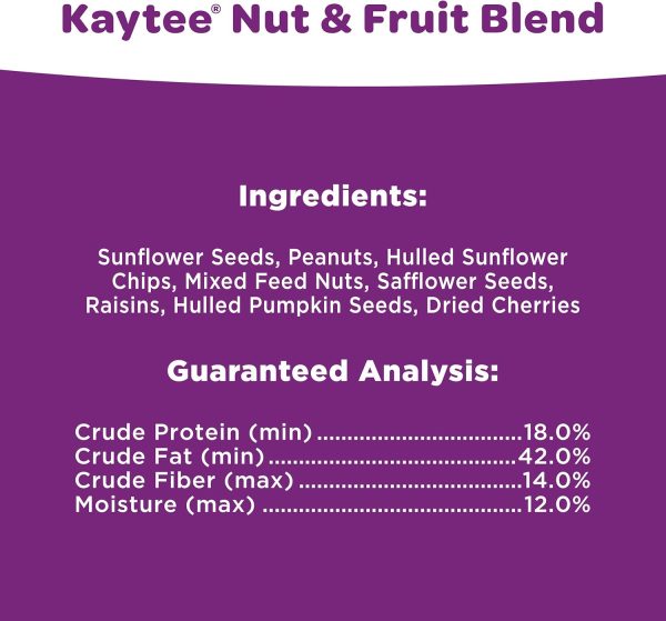 Kaytee Nut and Fruit Blend, Premium Wild Bird Food, Specially Blended for Colorful Songbirds - Image 8