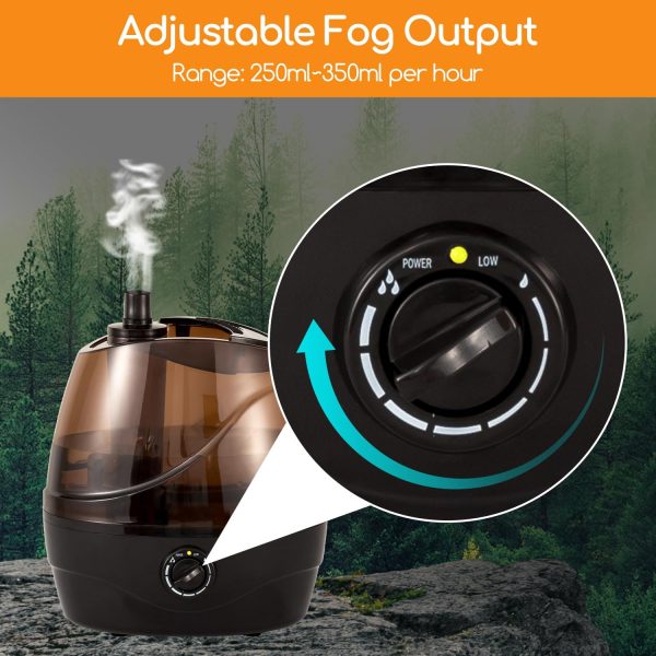 OIIBO Reptile Humidifier Fogger, 2.2L Terrarium Humidifiers with Double Extension Tube Pet Supplies Automatic Reptile Misting System Ideal for Reptiles Amphibians Herps Vivarium - Image 2