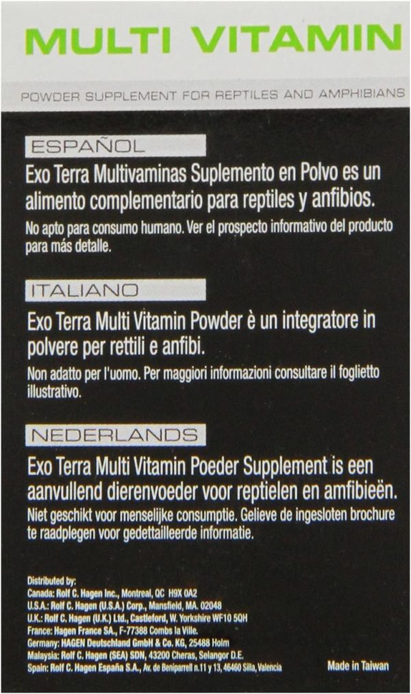 Exo Terra Multi Vitamin Powder Supplement for Reptiles and Amphibians, 1.1 Oz., PT 1860 - Image 3