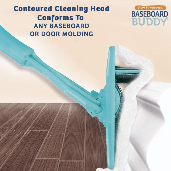 Baseboard Buddy – Baseboard & Molding Cleaning Tool! Includes 1 Baseboard Buddy and 3 Reusable Cleaning Pads, As Seen on TV - Image 3