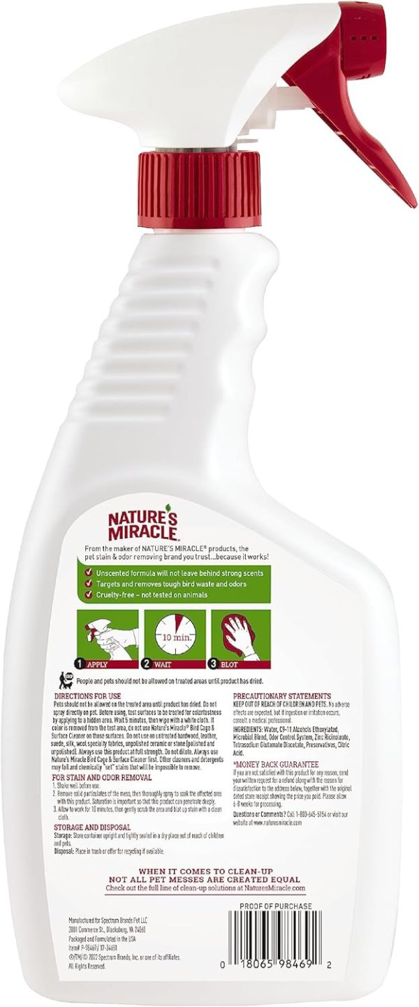 Nature's Miracle Bird Cage & Surface Cleaner - Image 2