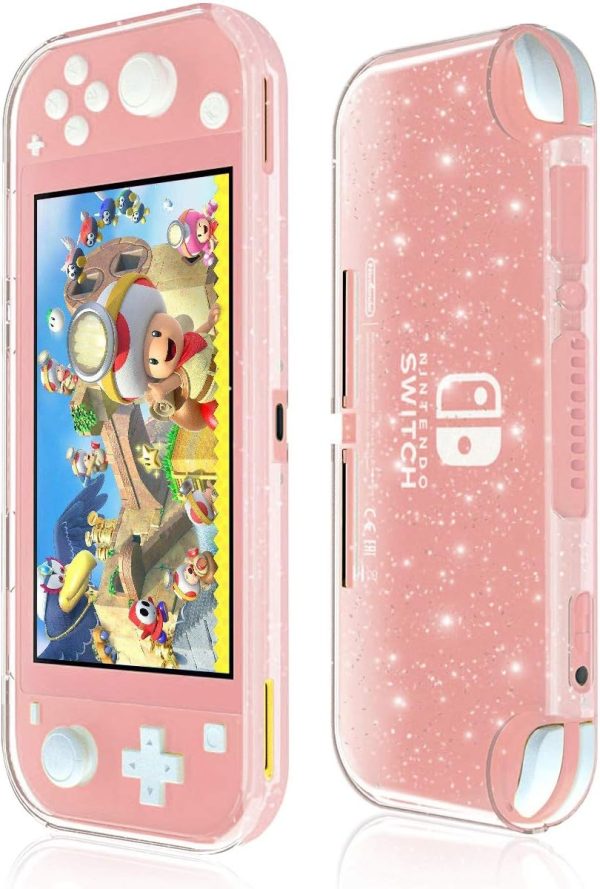 Protective Case, Liquid Crystal Glitter Bling Soft TPU Cover with Shock-Absorption and Anti-Scratch Protective Case-for Nintendo Switch Lite 2019