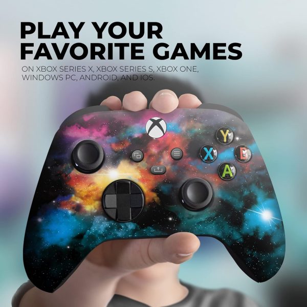 DreamController Galaxy Custom X-box Controller Wireless compatible with X-box One/X-box Series X/S Proudly Customized in USA with Permanent HYDRO-DIP Printing (NOT JUST A SKIN) - Image 2