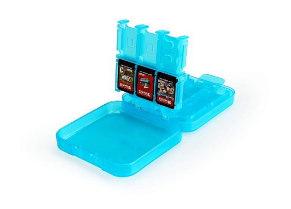 Amazon Basics Game Storage Case for 24 Nintendo Switch Games - 3.4 x 3.4 x 1 Inches, Blue - Image 3