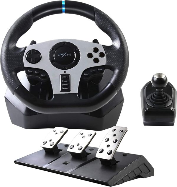 PXN V9 PC Game Racing Wheels,270°/900°Steering Wheel Gaming for PC With Pedals and Shifter,Driving Wheel for PS4 Xbox One, Xbox Series S/X, PS3,Switch