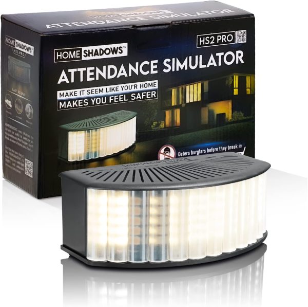 Attendance Simulator - DIY Home Security System That Casts Shadows on Curtains or Walls to Deter burglars Before They Try to Break in - Security Light for Home Safety - Apartment Security