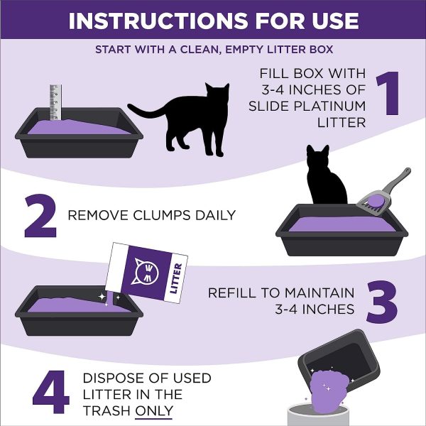 Arm Hammer SLIDE Platinum Multi-Cat Easy Clean-Up Clumping Cat Litter, 14 Days of Odor Control 18 lb - Image 8